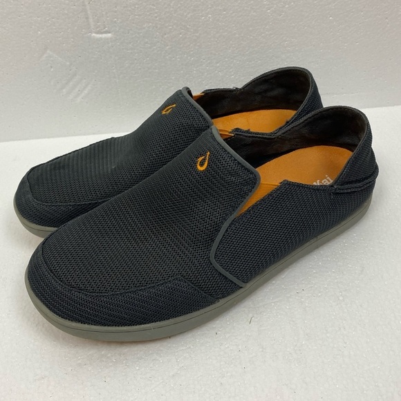 Olukai Nohea Mesh Dark Shadow Gray Slip on Comfort Shoes Men’s size 11.5 main image 9